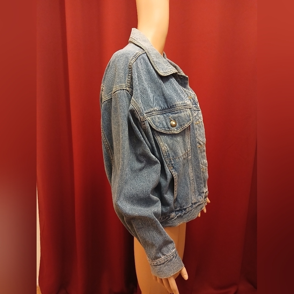 Bugle BOY Medium Wash Jean Jacket size L - Picture 5 of 7